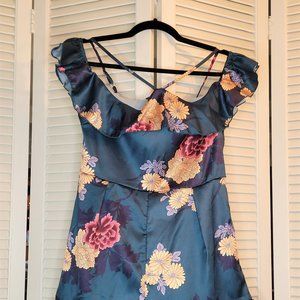 Floral Satin Romper